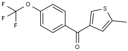 (5-Methyl-3-thienyl)[4-(trifluoromethoxy)phenyl]methanone Structure