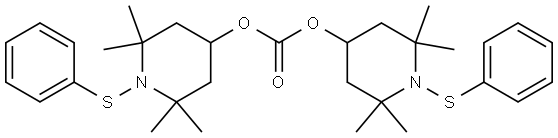 4-Piperidinol, 2,2,6,6-tetramethyl-1-(phenylthio)-, 4,4'-carbonate Structure