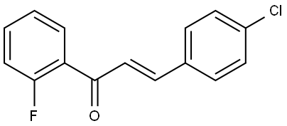 (E)-3-(4-chlorophenyl)-1-(2-fluorophenyl)prop-2-en-1-one Structure