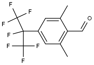 2,6-dimethyl-4-(perfluoropropan-2-yl)benzaldehyde Structure