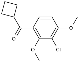 (3-Chloro-2,4-dimethoxyphenyl)cyclobutylmethanone Structure