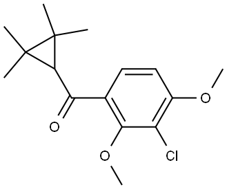 (3-Chloro-2,4-dimethoxyphenyl)(2,2,3,3-tetramethylcyclopropyl)methanone Structure