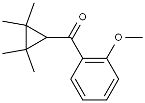 (2-Methoxyphenyl)(2,2,3,3-tetramethylcyclopropyl)methanone Structure