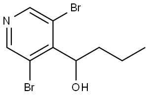 3,5-Dibromo-α-propyl-4-pyridinemethanol Structure