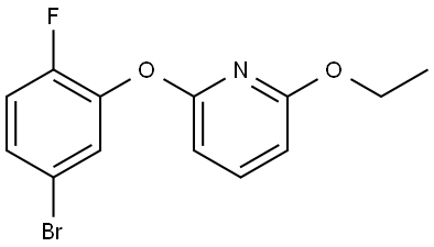 2-(5-Bromo-2-fluorophenoxy)-6-ethoxypyridine Structure