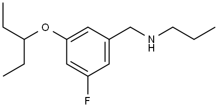 3-(1-Ethylpropoxy)-5-fluoro-N-propylbenzenemethanamine Structure