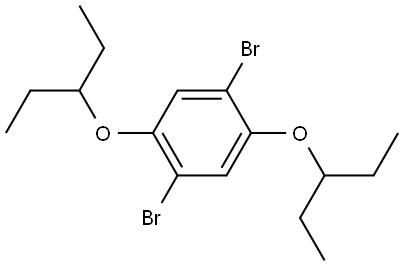 1,4-Dibromo-2,5-bis(1-ethylpropoxy)benzene Structure