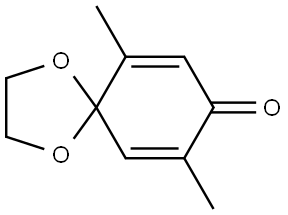 6,9-dimethyl-1,4-dioxaspiro[4.5]deca-6,9-dien-8-one Structure