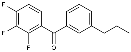 Methanone, (3-propylphenyl)(2,3,4-trifluorophenyl)- Structure