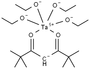 Tantalum tetraethoxy tetramethylheptanedionate Structure