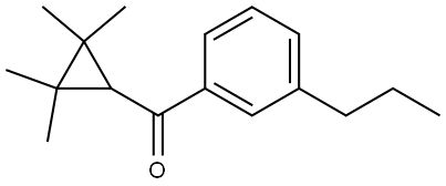 (3-Propylphenyl)(2,2,3,3-tetramethylcyclopropyl)methanone Structure