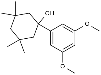 1-(3,5-dimethoxyphenyl)-3,3,5,5-tetramethylcyclohexanol Structure