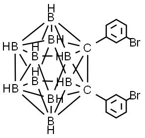 1,2-bis(3-bromophenyl)-o-carborane Structure