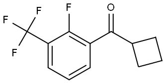 cyclobutyl(2-fluoro-3-(trifluoromethyl)phenyl)methanone Structure