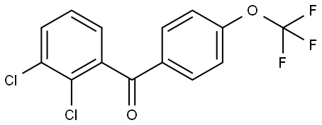 Methanone, (2,3-dichlorophenyl)[4-(trifluoromethoxy)phenyl]- Structure