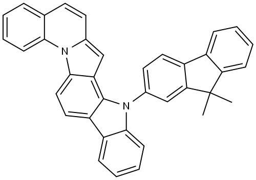 14H-Benz[5,6]indolizino[2,3-a]carbazole, 14-(9,9-dimethyl-9H-fluoren-2-yl)- Structure