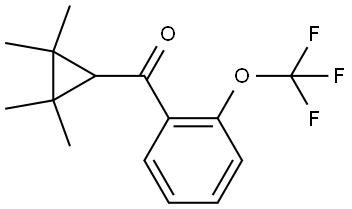 (2,2,3,3-Tetramethylcyclopropyl)[2-(trifluoromethoxy)phenyl]methanone Structure