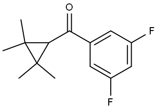 (3,5-Difluorophenyl)(2,2,3,3-tetramethylcyclopropyl)methanone Structure