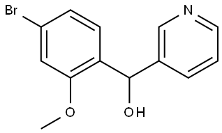 α-(4-Bromo-2-methoxyphenyl)-3-pyridinemethanol Structure