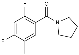 (2,4-difluoro-5-methylphenyl)(pyrrolidin-1-yl)methanone Structure