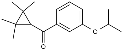 3-(1-Methylethoxy)phenyl](2,2,3,3-tetramethylcyclopropyl)methanone Structure