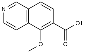 6-Isoquinolinecarboxylic acid, 5-methoxy- Structure