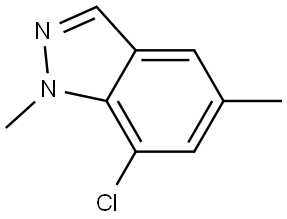 7-chloro-1,5-dimethyl-1H-indazole Structure