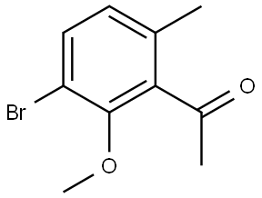 1-(3-Bromo-2-methoxy-6-methylphenyl)ethanone Structure