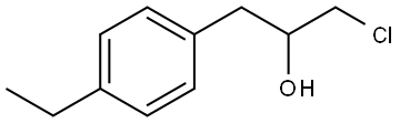 α-(Chloromethyl)-4-ethylbenzeneethanol Structure