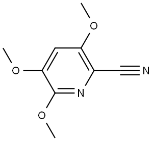 3,5,6-Trimethoxy-2-pyridinecarbonitrile Structure