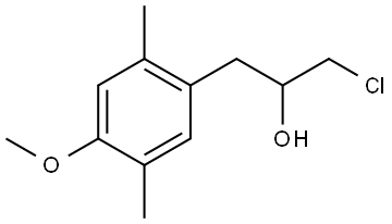 α-(Chloromethyl)-4-methoxy-2,5-dimethylbenzeneethanol Structure