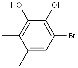 6-Bromo-3,4-dimethyl-1,2-benzenediol Structure