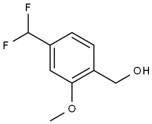 Benzenemethanol, 4-(difluoromethyl)-2-methoxy- Structure