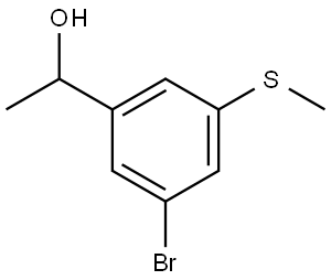 1-(3-bromo-5-(methylthio)phenyl)ethanol Structure