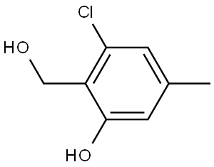 3-chloro-2-(hydroxymethyl)-5-methylphenol Structure