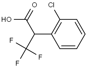 Benzeneacetic acid, 2-chloro-α-(trifluoromethyl)- Structure