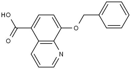 8-(Phenylmethoxy)-5-quinolinecarboxylic acid Structure