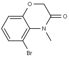 5-bromo-4-methyl-3,4-dihydro-2H-1,4-benzoxazin-3-one Structure