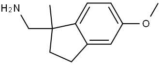 2,3-Dihydro-5-methoxy-1-methyl-1H-indene-1-methanamine Structure