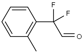 Benzeneacetaldehyde, α,α-difluoro-2-methyl- Structure