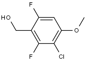 (3-chloro-2,6-difluoro-4-methoxyphenyl)methanol Structure
