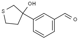 3-(Tetrahydro-3-hydroxy-3-thienyl)benzaldehyde Structure