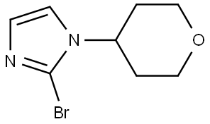 2-bromo-1-(tetrahydro-2H-pyran-4-yl)-1H-imidazole Structure