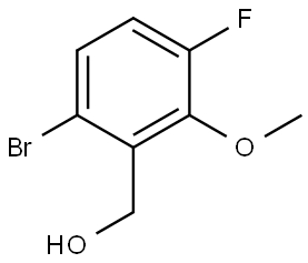 6-Bromo-3-fluoro-2-methoxybenzenemethanol Structure