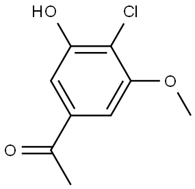 1-(4-Chloro-3-hydroxy-5-methoxyphenyl)ethanone Structure