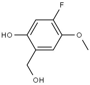 5-fluoro-2-(hydroxymethyl)-4-methoxyphenol Structure