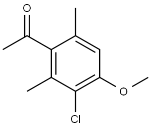 1-(3-Chloro-4-methoxy-2,6-dimethylphenyl)ethanone Structure