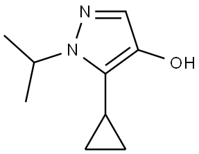 5-Cyclopropyl-1-isopropyl-1H-pyrazol-4-ol Structure