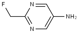 5-Pyrimidinamine, 2-(fluoromethyl)- 구조식 이미지