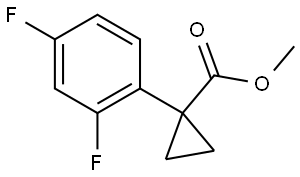 Methyl 1-(2,4-difluorophenyl)cyclopropanecarboxylate Structure